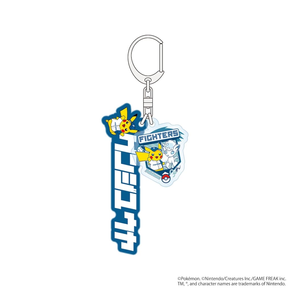 寶可夢 × 火腿鬥士 壓克力鑰匙圈（火腿鬥士球員姓名與背號）