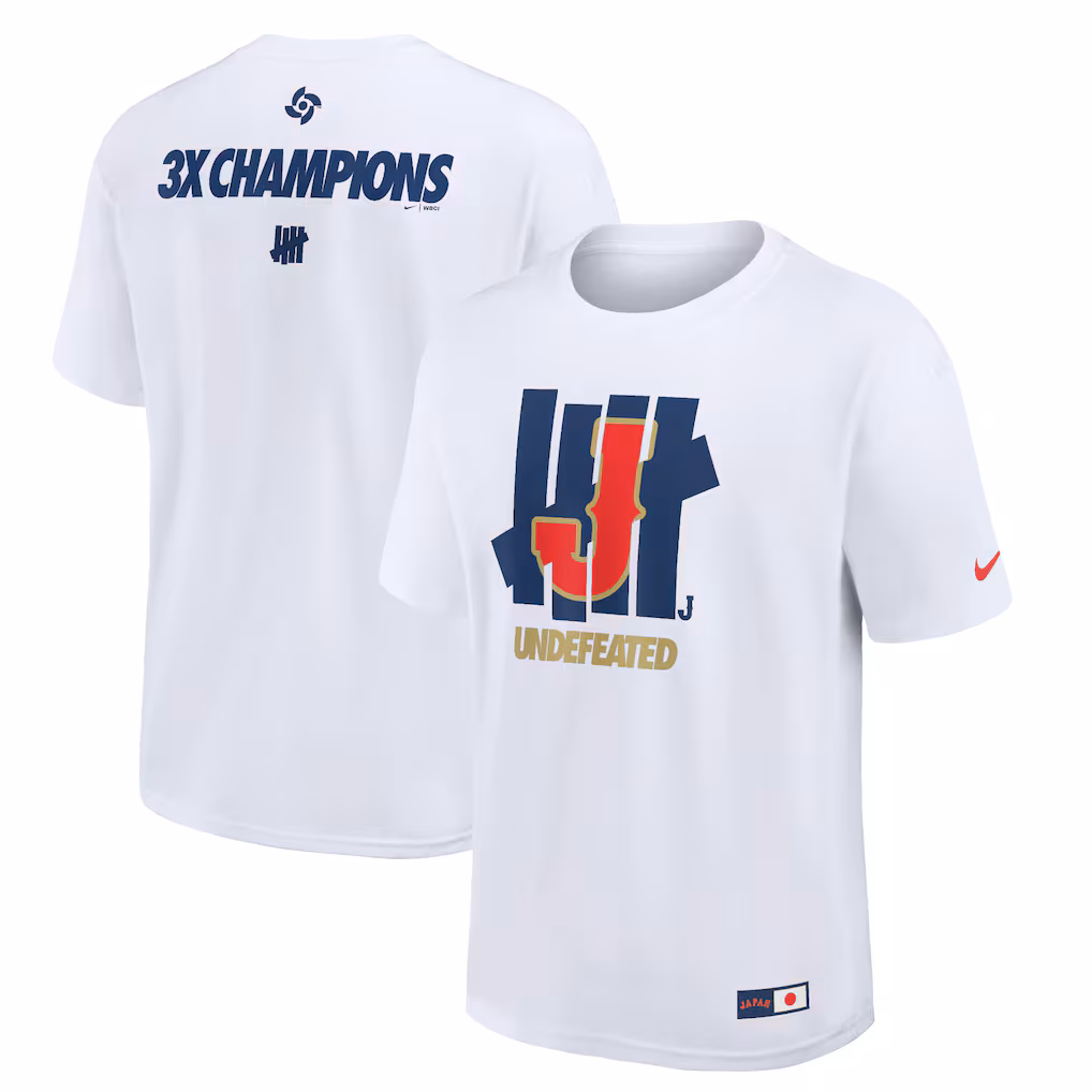 日本代表 NIKE 2026 世界棒球經典賽 × Undefeated 聯名款 T 恤(白色)